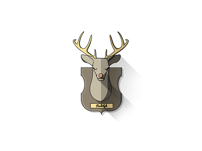 Mount deer animal deer illustration mount trophy wall