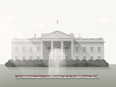 White House america illustration us usa washington