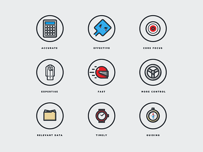 Visualization / project benefits benefits icon illustration overview summary