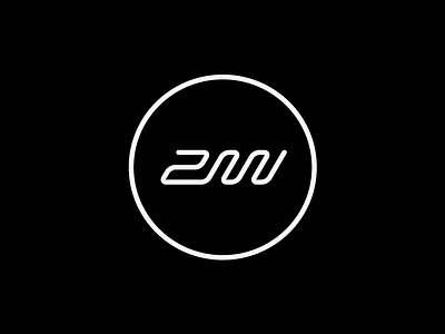 ZW logo v3 brand branding digital forward future logo minimal mnml modern speed tech work