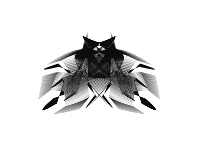 Techbird abstract abstract art bird character lineart