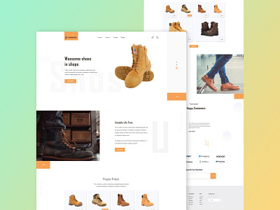 Boots e-Commerce Website Landing Page