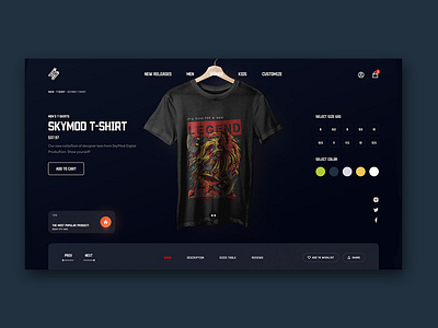 E-commerce Clothes Store Product Page Design
