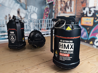 grenade HMX 3d art design