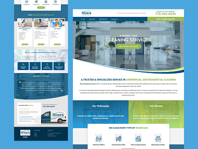 Cleaning Company Web Design clean cleaning landing landing page design webdesign wordpress wordpress design