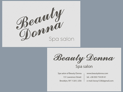 Business card for spa salon business card design business card template businesscard bussines card design designer designs graphic design graphicdesign