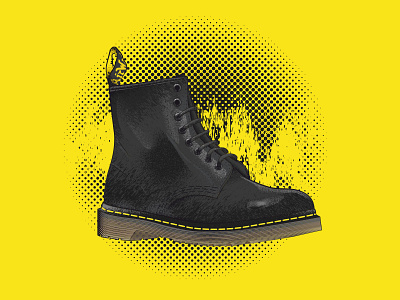 Dr Martens 1460 adobe illustrator design drmartens fashion illustration vector vector art