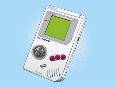 Sega Gameboy (Classic) adobe illustrator design gameboy genesis illustration megadrive nintendo retro retrowave sega vector vector art videogames