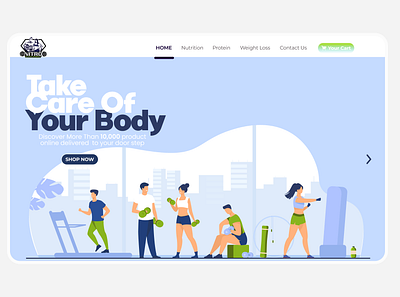 Gym Supplement Online Store app concept fitness app gym ipad marketplace supplement typogaphy ui ux vector web