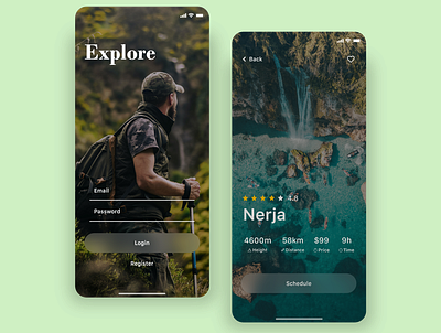 Travel app concept ✈️ adventure branding design explore travel travel app travelling typography ui ux