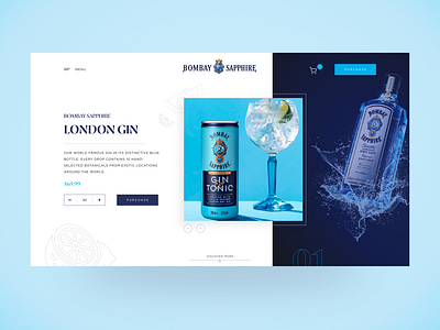 Bombay Sapphire Website Redesign