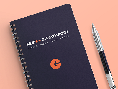 Branding - Seek Discomfort Notebook Mockup