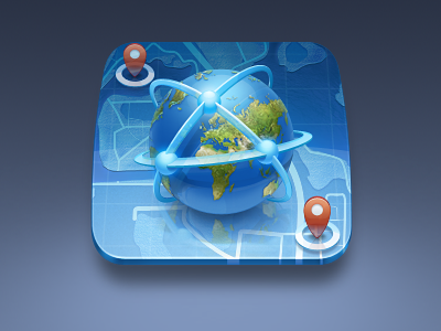 Dock Icon 03 dock earth icon internet map web