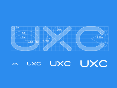 UXC font logo uxc vi