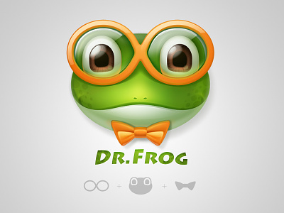 Dr.frog dr frog icon logo