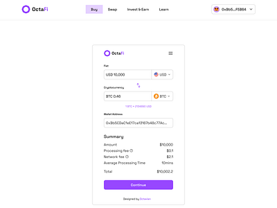 Defi On-ramp Modal