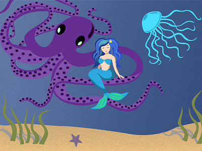 Octopus and Mermaid
