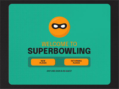 SuperBowling Kiosk Design css design graphic design html illustration ux