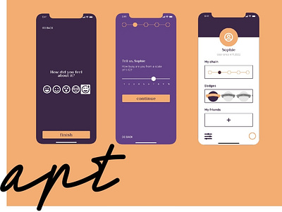 Apt: A Wellness App app branding coding design html ui ux