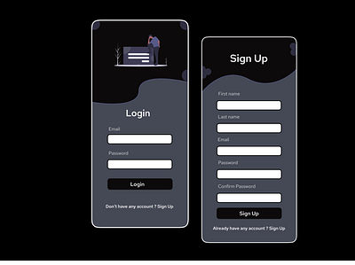 Login UI app design illustration login ui ui ux minimal ui ui design web