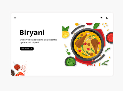 Food website landing page branding design typography ui uidesign user experience ux uxdesign web website design