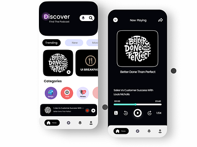 Podacst app ui app ui appdesign appdesigner appui appux branding branding design design podcastappui ui uidesign uidesigner uiux user experience ux uxdesign web