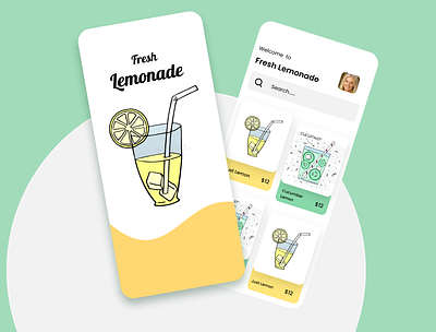 Lemonade App Concept appdesign appui brand branding ecommerce lemondae productdesign ui uidesign uidesigner uiux ux uxdesign visualdesign visualdesigner