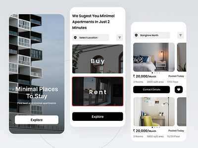 Rental Apartments App UI