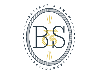 B&S blue logo london luxury residences yellow