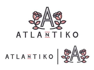 Atlantiko branding identity logo type typography