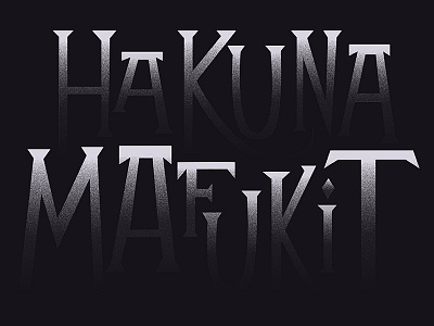 Mafuckit - Just for Fun design duotone gradient graphicdesign hakuna type typography