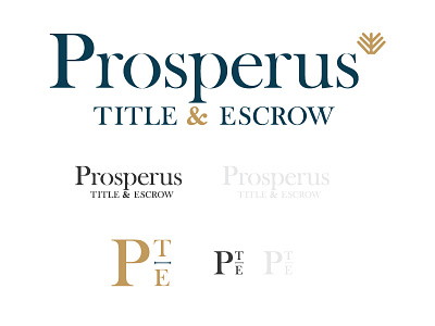 Prosperus bank brand design gold graphicdesign logo mark type typography