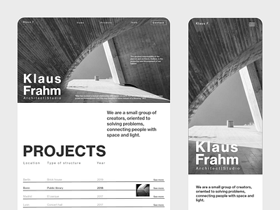Klaus Frahm Web Concept branding design portfolio ui ux web