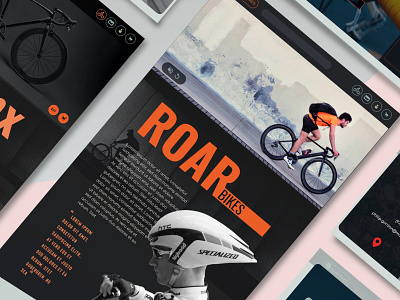 Roar bikes roar bikes roar cycles ui designs web designs