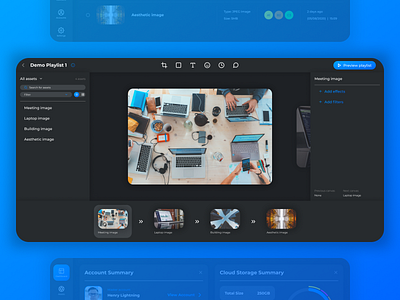 Collaborative Playlist Builder Tool UI collaborative dark dark ui design interface minimal tool ui uidesign ux uxui web web design