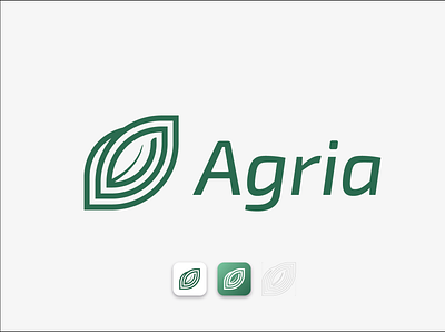 A + 🍃 | Agria branding logo logo design