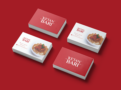 Ketan Bari Business Cards business card business card design food logo design logotype southsumatera typography
