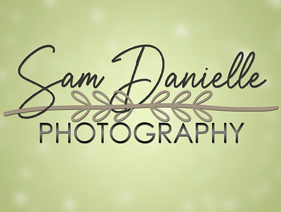 Sam Danielle Photography Logo branding design floral handdrawn illustration logo typography