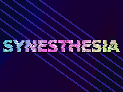 Synesthesia design graphic design handdrawn illustration neon procreate synesthesia typography