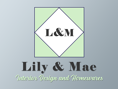 Lily & Mae Logo brand design brand identity branding design geometric logo typography vector