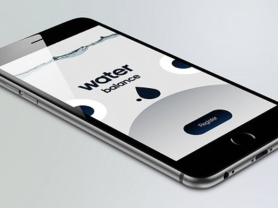 Water Balance App app design illustration ui