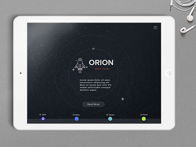 Orion Space Adventures, Ltd adventure app space travel ui