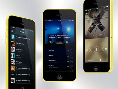 Player for iPhone. Free Sketch Mockup