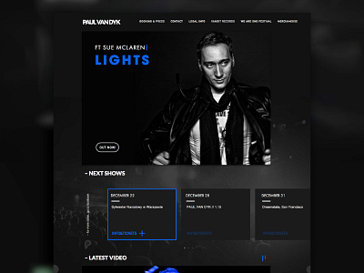 Paul Van Dyk web site dj ui