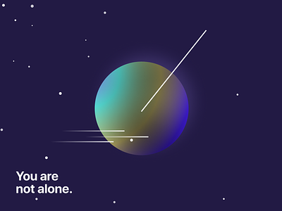 You are not alone. branding design corporate identity illustraion space spacex