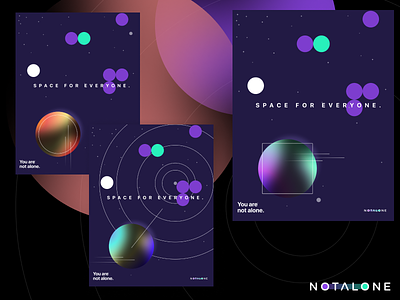 NotAlone Branding brand design space startup