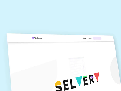 Selvery Web Site motion design ui ux ui design website