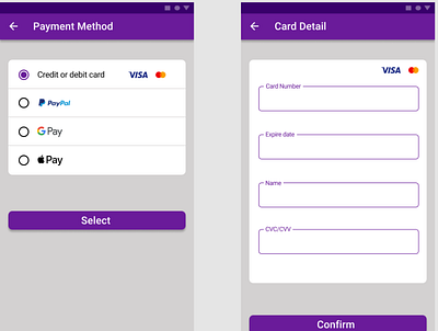 a credit card checkout form app design design figma ui ux