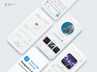 Music App Concept Neumorph