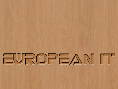 EUROPEAN IT Front Design design icon typography